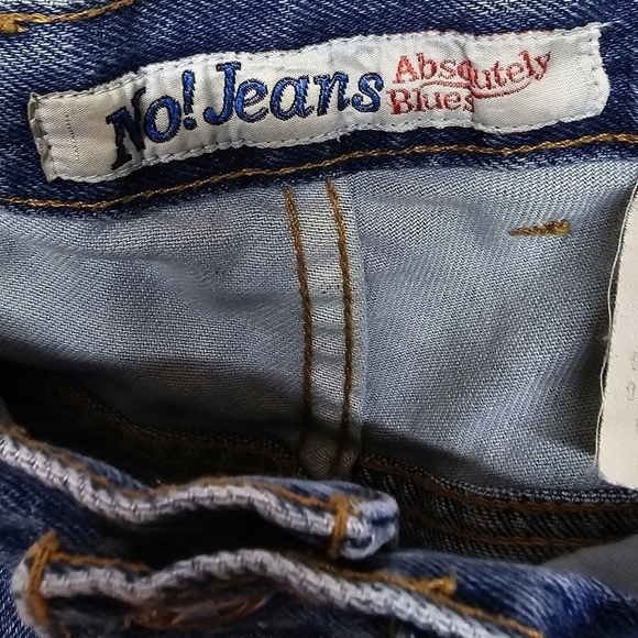 NO! Jeans Absolutely Blue vintage 80s high waist patchwork mom jeans - Picture 10 of 12